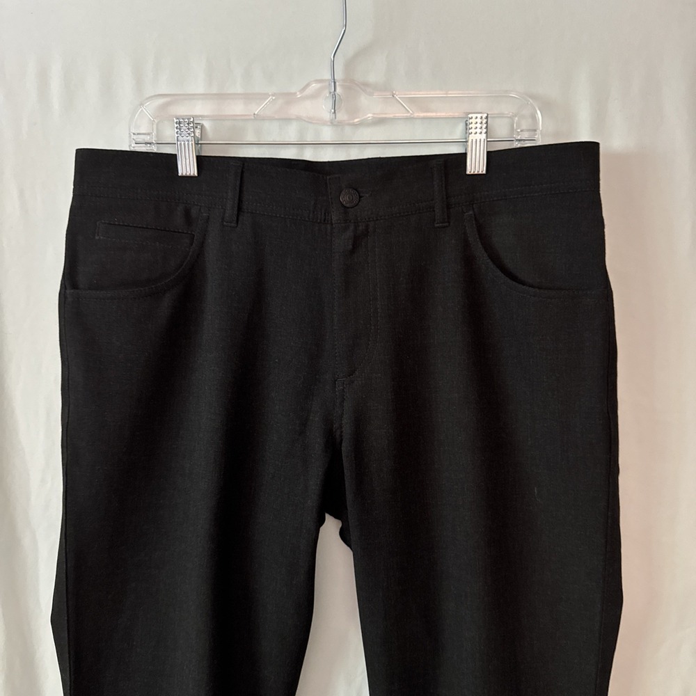 Alberto Mens 34-34 Stone Ceramica Modern Fit Black Stretch Pants NWOT